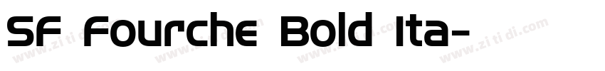 SF Fourche Bold Ita字体转换
